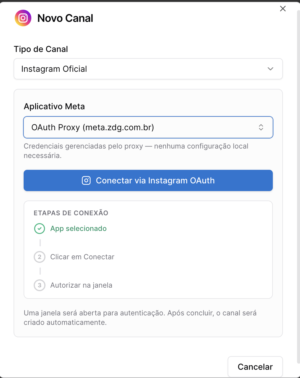 konvoo - conectar canal instagram