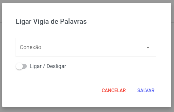 Palavras Proibidas — Gestão de grupos