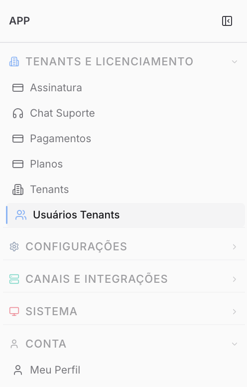 Primeiro Acesso ao Sistema — Primeiro Acesso