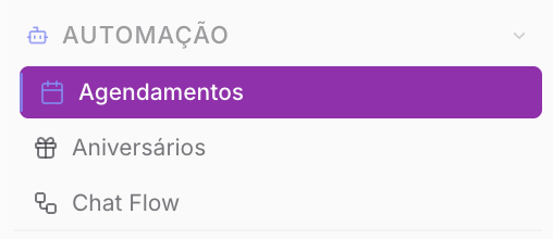 Agendamentos — Automação