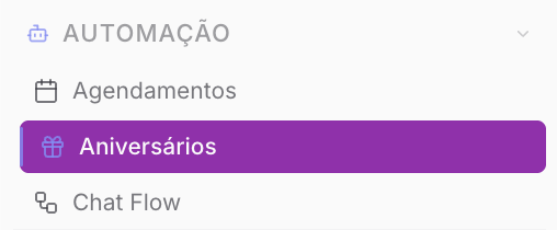 Aniversários — Automação