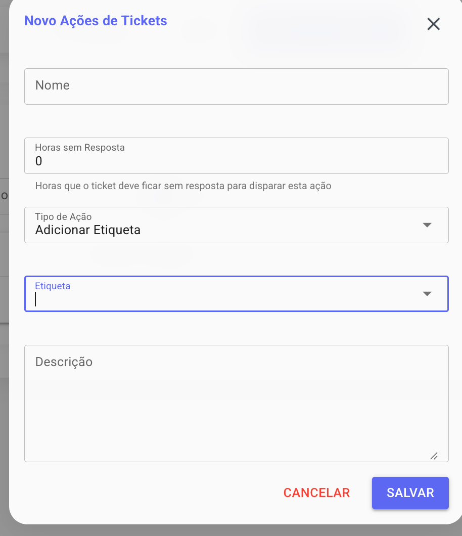 5. Ações em tickets (Follow-up Automático) — Funil de oportunidades