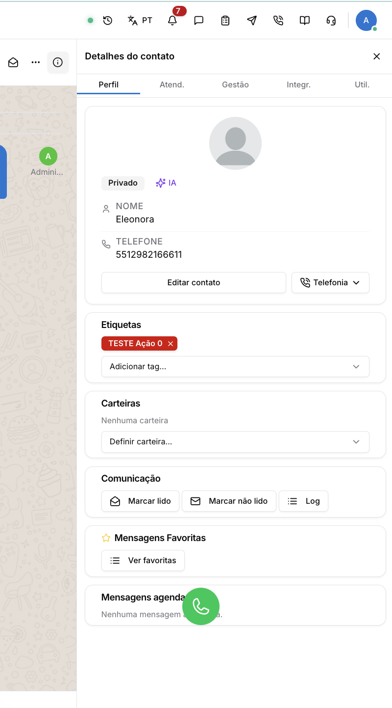 Etiquetas — Operação (Gestão comercial)