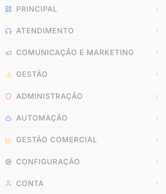 Visão geral Admin — Configuracao Administrador