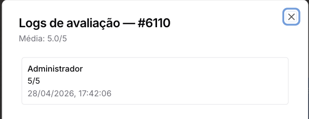 Avaliações — Análises e Registros